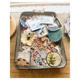 Metal Tray & Assorted Stickers