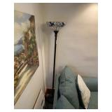 Tifffany Style Pole Lamp