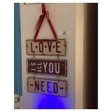 Hanging Metal Sign