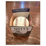 Signed Lou Brock Baseball