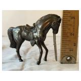 Vintage Japan Horse Figurine w/ Chain Reins