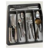 Stainless Flatware and Kitchen Tray Bundle