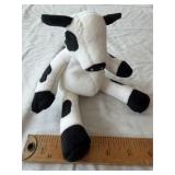 Plush Black & White Cow Stuffed Animal