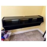 Black Floating TV Stand Media Console