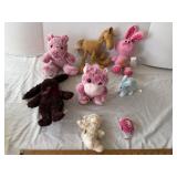 Mixed Plush Animal Toy Lot of 8