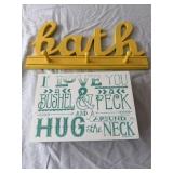 Home Decor Signs ï¿½ Bath & Love!