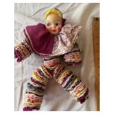 Vintage Yo-Yo Clown Rag Doll