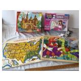 Kids Floor & Wooden Puzzle Lot: Melissa & Doug