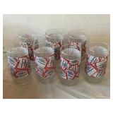 Set of 7 Budweiser Drinking Glasses