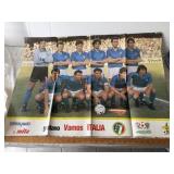 Vintage 1986 Mexico World Cup Italy Poster