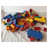 Huge LEGO Duplo Lot: Blocks, Cars & Pull Toys