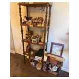 What-Not Shelf & Lots of Collectibles