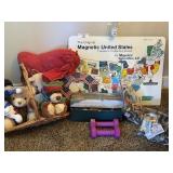 Large Lot of Magnets & Stuffed Animals