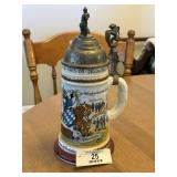 German Lithophane Beer Stein