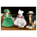 Three Madame Alexander Dolls
