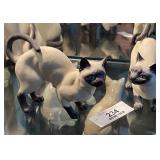 Pair of Andrea China Siamese Kitty Cats