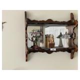 Mirrored Wall Shelf & Misc.