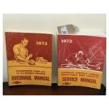 Two 1972 Chevrolet  Service & Overhaul Manuals