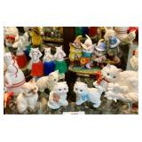 Shelf of Cat Figurines