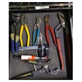 Drawer of Pliers & Misc