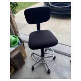 Adj Rolling Swivel Stool