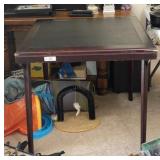 Vintage Card Table with Four Chairs