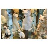 Five Cat Figurines