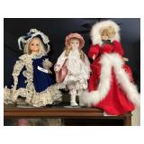 Three Collector Dolls