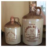2 Daniel Boone Stoneware Jugs 2 Daniel Boone Stoneware Jugs