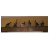 6 Figural Whiskey Decanters 6 Figural Whiskey Decanters