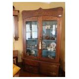 Beautiful Antique Glass Door Display Cabinet