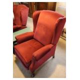 Pair of Upholstery Wingback Recliners