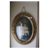 Antique Oval Picture Frame