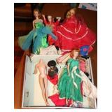 Vintage Case of Barbie Dolls