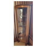 Wooden Corner Display Case