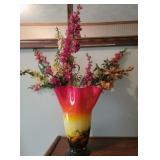Decorative Vase and Faux Flowers