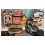 Vintage Food and Coffee Tins