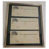 Vintage Croghan National Bank Checks
