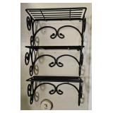 Black Metal Shelving Unit