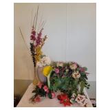 Vases and Faux Flowers