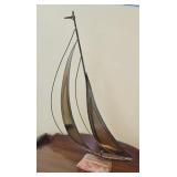 Metal Sailboat Decor
