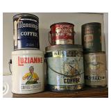 Vintage Coffee, Tea & Food Tins