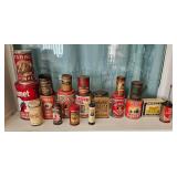 Vintage Beverage and Spice Tins