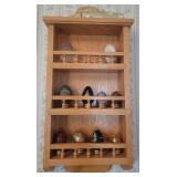 Knick Knack Shelf and Collectible Eggs
