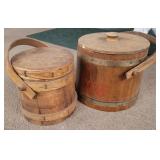 Vintage Wooden Ice Buckets