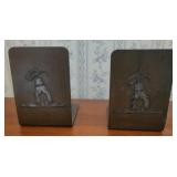 Metal Ship Bookends