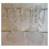 Glass Candlestick Holders