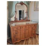 Vintage Wooden Dresser w/ Mirror