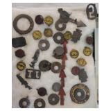 Antique Pins, Tags & Buttons