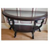 Wooden Half Moon Stand